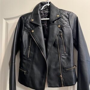 Black leather jacket from Fab’rik
